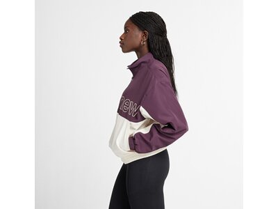 NEW BALANCE Damen Jacke Color Blocked Graphic Woven Jacket Braun