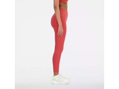 NEW BALANCE Damen Tights Shape Shield 7/8 High Rise Pocket Tight Rot