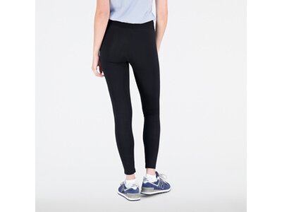 NEW BALANCE Damen Tights Essentials Stacked Logo Cotton Legging Schwarz