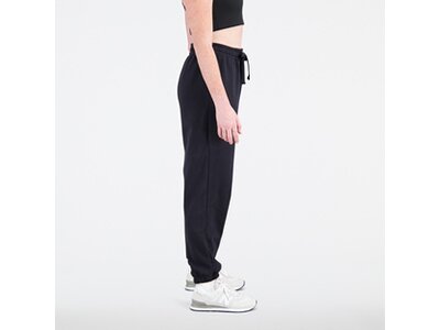 NEW BALANCE Damen Tights Essentials Stacked Logo French Terry Sweatpant Schwarz