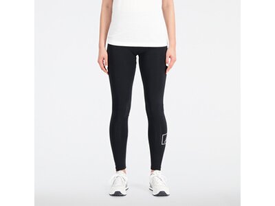 NEW BALANCE Damen Tight Essentials Americana Cotton Spandex Tight Schwarz