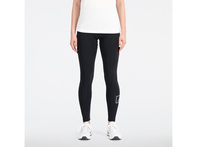 NEW BALANCE Damen Tight Essentials Americana Cotton Spandex Tight Schwarz