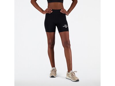 NEW BALANCE Damen Shorts Essentials Reimagined Archive Cotton Fitted Short Schwarz