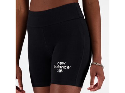 NEW BALANCE Damen Shorts Essentials Reimagined Archive Cotton Fitted Short Schwarz