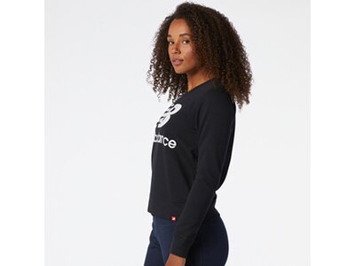 NEW BALANCE Damen T-Shirt NB Essentials Crew Fleece Schwarz