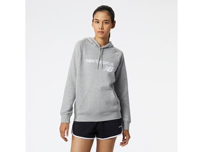 NEW BALANCE Damen Kapuzensweat NB Classic Core Fleece Hoodie Weiß