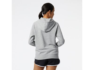 NEW BALANCE Damen Kapuzensweat NB Classic Core Fleece Hoodie Weiß