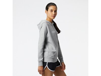 NEW BALANCE Damen Kapuzensweat NB Classic Core Fleece Hoodie Weiß