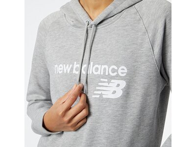 NEW BALANCE Damen Kapuzensweat NB Classic Core Fleece Hoodie Weiß