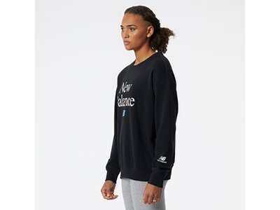 NEW BALANCE Damen Kapuzensweat NB Essentials Celebrate Fleece Crew Schwarz