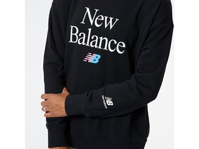 NEW BALANCE Damen Kapuzensweat NB Essentials Celebrate Fleece Crew Schwarz