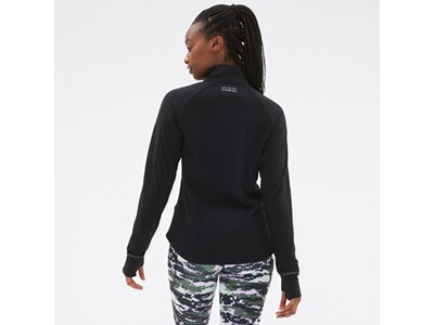 NEW BALANCE Damen T-Shirt NB Heat Grid Half Zip Schwarz