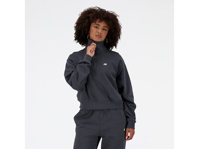 NEW BALANCE Damen Kapuzensweat Athletics Remastered French Terry 1/4 Zip Weiß