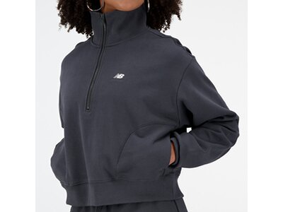 NEW BALANCE Damen Kapuzensweat Athletics Remastered French Terry 1/4 Zip Weiß