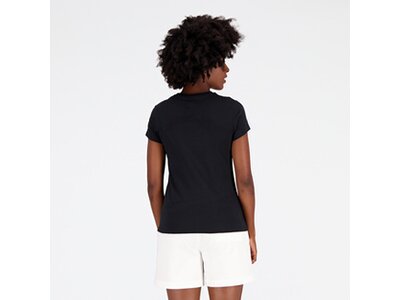 NEW BALANCE Damen Kapuzensweat NB Essentials Stacked Logo T-Shirt Schwarz