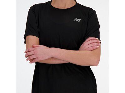 NEW BALANCE Damen T-Shirt Womens Running S/S Top Schwarz