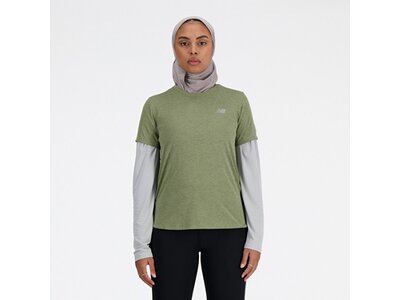 NEW BALANCE Damen T-Shirt Womens Running S/S Top Grün