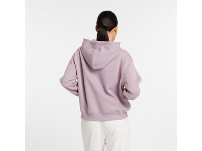 NEW BALANCE Damen Kapuzensweat Sport Essentials Fleece Logo Hoodie Lila