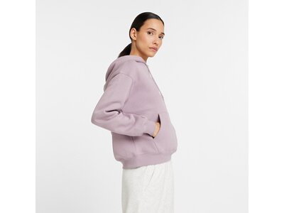 NEW BALANCE Damen Kapuzensweat Sport Essentials Fleece Logo Hoodie Lila