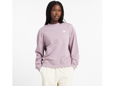 NEW BALANCE Damen Kapuzensweat Sport Essentials French Terry Crew Lila