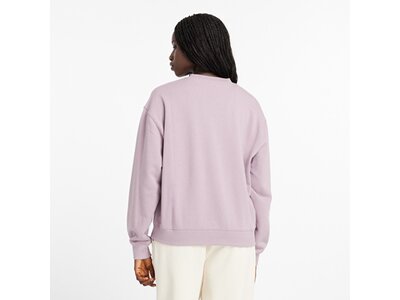 NEW BALANCE Damen Kapuzensweat Sport Essentials French Terry Crew Lila