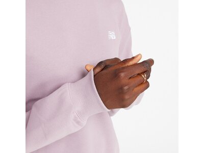 NEW BALANCE Damen Kapuzensweat Sport Essentials French Terry Crew Lila