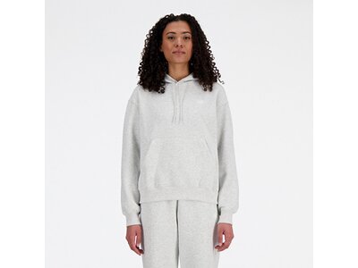 NEW BALANCE Damen Kapuzensweat Sport Essentials Fleece Hoodie Grau