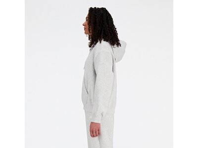 NEW BALANCE Damen Kapuzensweat Sport Essentials Fleece Hoodie Grau