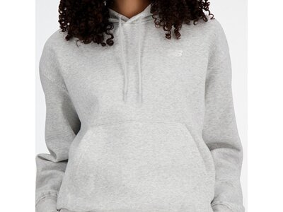 NEW BALANCE Damen Kapuzensweat Sport Essentials Fleece Hoodie Grau