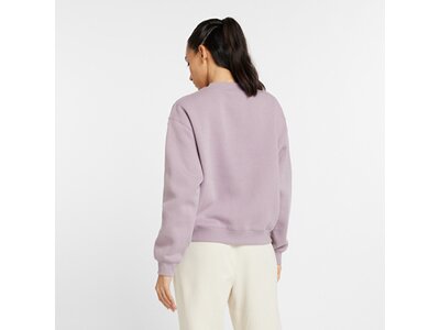 NEW BALANCE Damen Kapuzensweat Sport Essentials Fleece Crew Lila