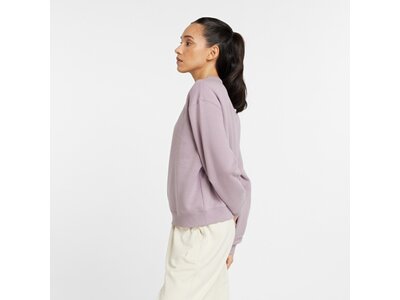 NEW BALANCE Damen Kapuzensweat Sport Essentials Fleece Crew Lila