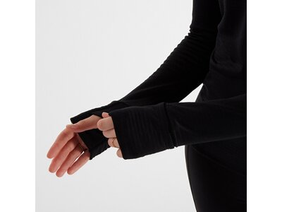 NEW BALANCE Damen T-Shirt Athletics Heat Grid Half Zip Schwarz