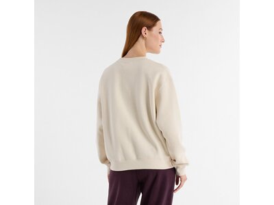 NEW BALANCE Damen Kapuzensweat Graphic Fleece Crew Weiß