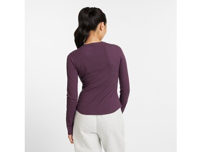 NEW BALANCE Damen Shirt Micro-Rib Long Sleeve Braun