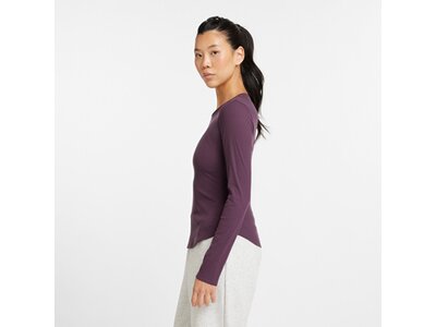 NEW BALANCE Damen Shirt Micro-Rib Long Sleeve Braun