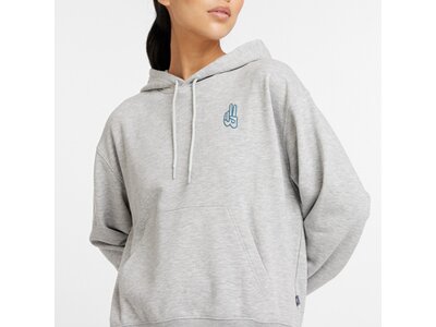 NEW BALANCE Damen Kapuzensweat New Balance French Terry Oversized Peace Hoodie Grau