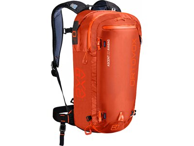 ORTOVOX Lawinenrucksack / Airbagrucksack "Ascent 22 Avabag" Orange