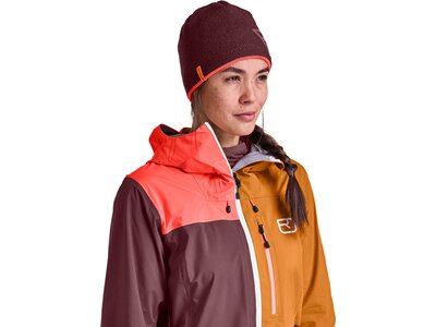 ORTOVOX Damen Funktionsjacke 3L ORTLER JACKET W Rot