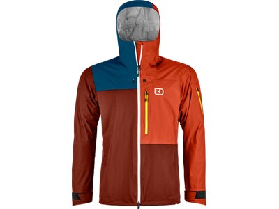 ORTOVOX Herren Funktionsjacke 3L ORTLER JACKET M Orange