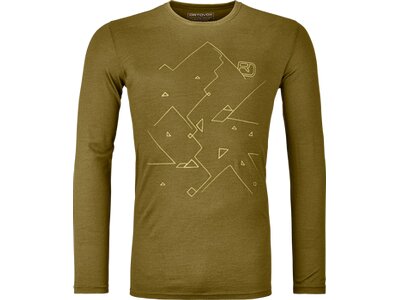 ORTOVOX Herren Shirt 185 MERINO TANGRAM LS M Grün