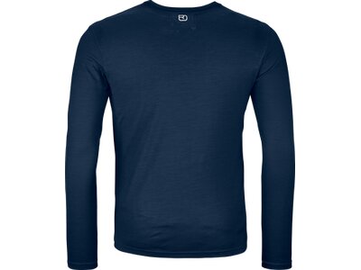 ORTOVOX Herren Shirt 185 MERINO BRAND OUTLINE LS M Blau