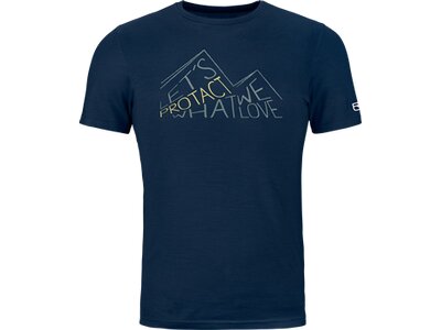 ORTOVOX Herren Shirt 185 MERINO PROTACT TS M Blau