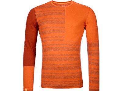 ORTOVOX Herren Unterhemd 185 ROCK'N'WOOL LONG SLEEVE M Orange