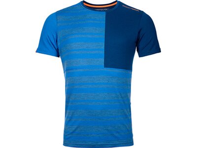 ORTOVOX Herren Unterhemd 185 ROCK'N'WOOL SHORT SLEEVE M Blau