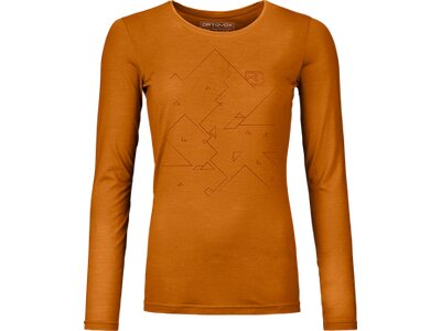 ORTOVOX Damen Shirt 185 MERINO TANGRAM LS W Braun