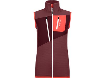 ORTOVOX FLEECE GRID VEST W Rot