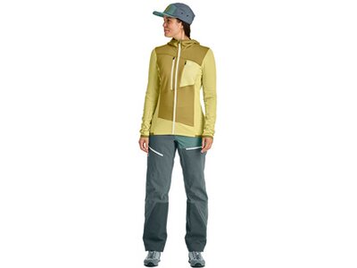 ORTOVOX Damen Unterjacke FLEECE GRID HOODY W Gelb