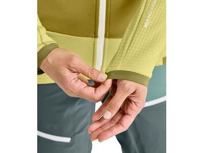 ORTOVOX Damen Unterjacke FLEECE GRID JACKET W Gelb