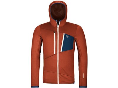ORTOVOX Herren Unterjacke FLEECE GRID HOODY M Orange