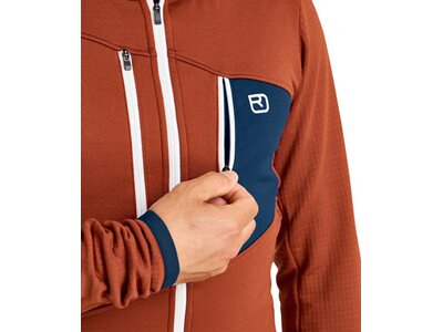 ORTOVOX Herren Unterjacke FLEECE GRID HOODY M Orange